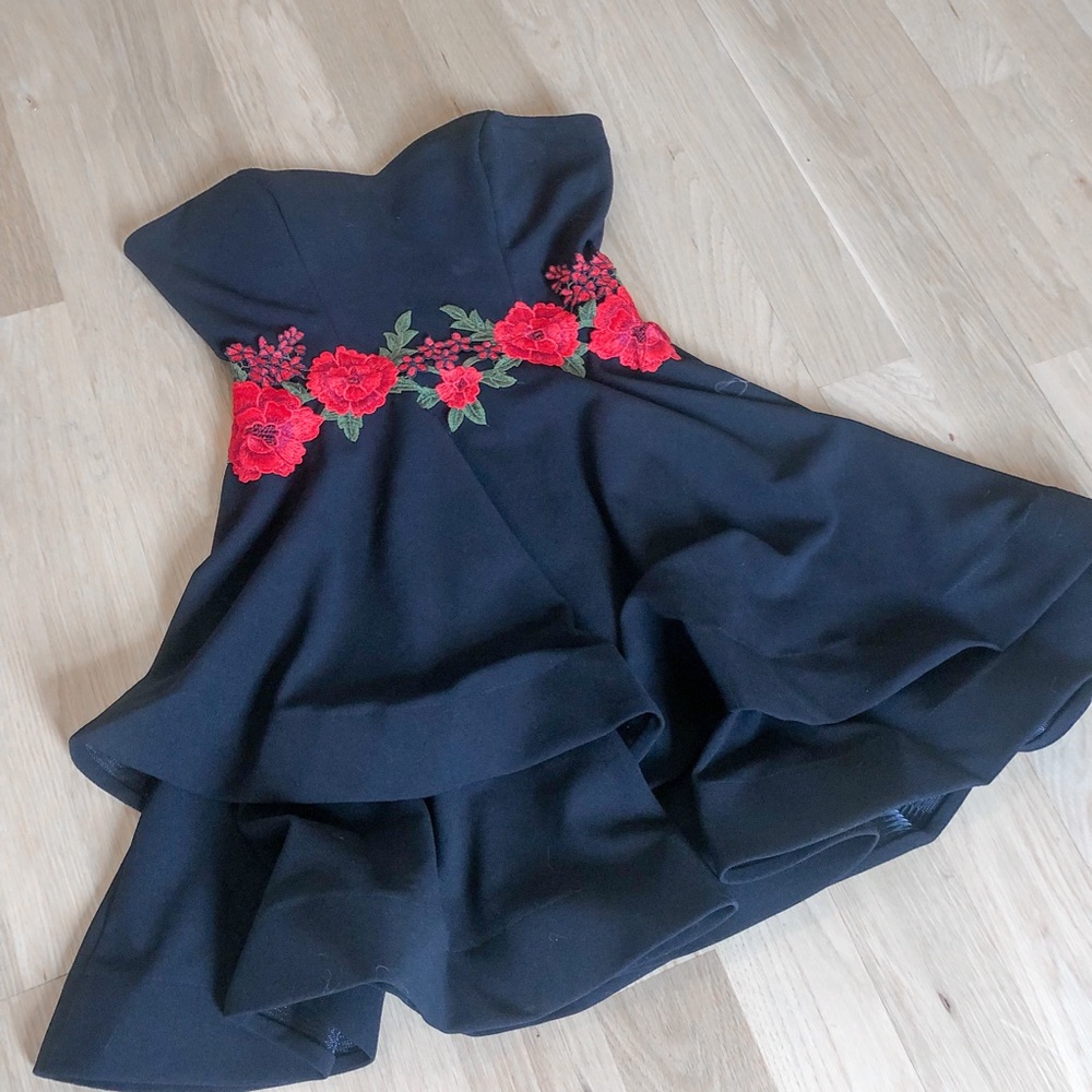 strapless formal dress